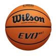 Снимка 1/5 -Състезателна баскетболна топка за зала, размер 7 - WILSON EVO NXT FIBA GAME BALL