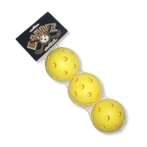 Комплект състезателни топки за флорбол, жълт ACITO