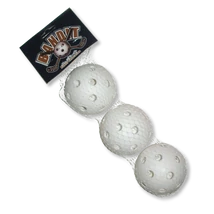 Комплект състезателни топки за флорбол, бели ACITO