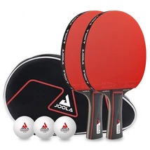 Комплект ракети за тенис на маса с калъф и 3 топчета JOOLA DUO PRO