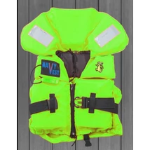 Спасителна жилетка, детска 15-30 кг, неонозелена - S-SPORT