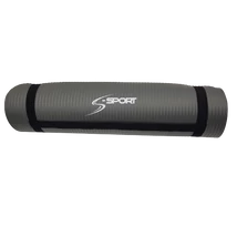 S-SPORT йога постелка / фитнес постелка, дебела, сива