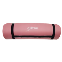 S-SPORT постелка за йога / фитнес постелка, изключително дебела, мавова