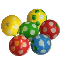 PVC топка, декор (цветни) на точки, 300 мм PLASTO