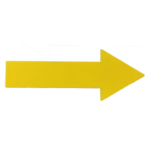 Гумена подова маркировка, жълта стрелка - TREMBLAY