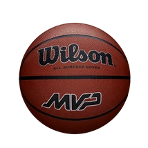 Гумена баскетболна топка, размер 6, за външна/вътрешна употреба - WILSON MVP BROWN