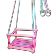 Дървена розова люлка S-SPORT