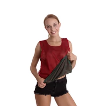 Маркировъчен елек, двустранен, червено-зелен - размер S VINEX