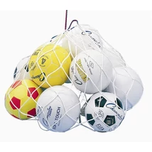 Мрежа за топки – за 10 броя топки размер 5, синьо-бяла VINEX