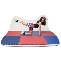 Пъзел татами спортна постелка 100x100x4 см LEE червено-синя