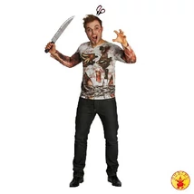 Мъжка блуза със зомби щампа XL