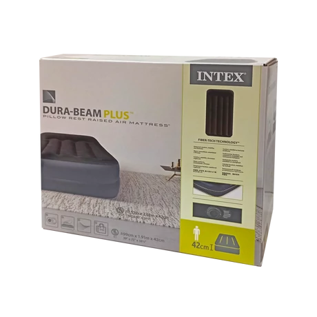 Надуваем матрак за гости с компресор 191x99x42 см INTEX 64122