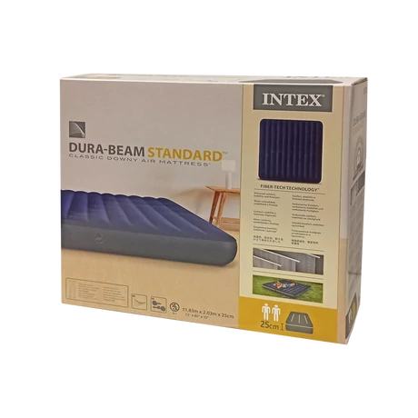 Надуваемо легло 203x183x25 см INTEX DURA BEAM – S-Sport