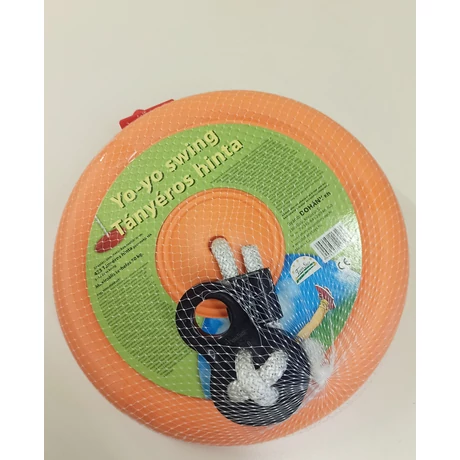 Дискова люлка, пластмасова, оранжева