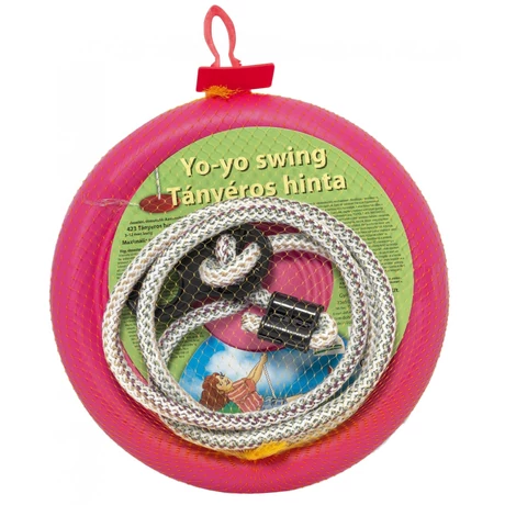 Кръгла люлка, пластмасова, розова