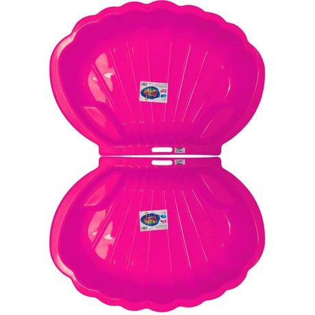 Черупковиден пластмасов пясъчник, Магента (1 комплект / 2 бр.)