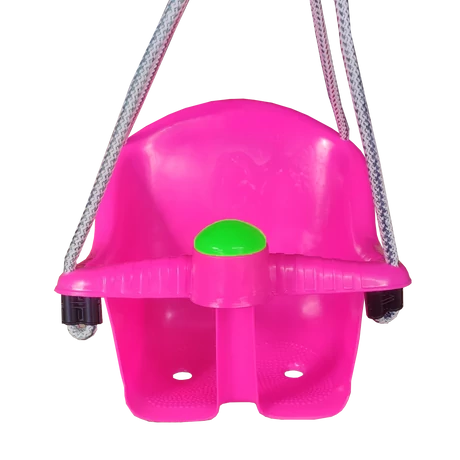 Бебешка люлка със свирка, розова METALCAR