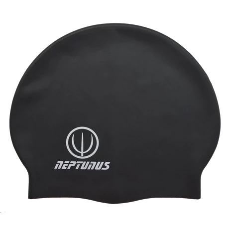 Силиконова шапка за плуване, черна - NEPTUNUS ATLAS