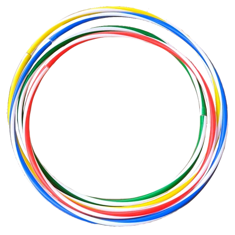 Хулахоп обръч, пластмасов, 85 см S-SPORT ECONOMY