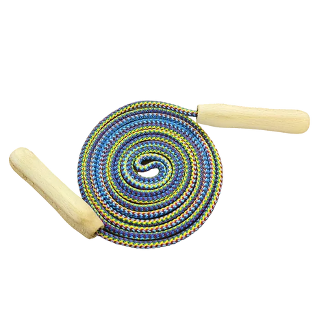 Въже за скачане, 2 м, цветно S-SPORT