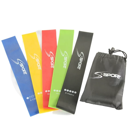 S-SPORT комплект ластици за съпротивление (резистивни), мини банд, 5 бр.