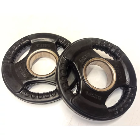 Гумиран диск за щанга, 51 мм – 2 x 1,25 кг S-SPORT