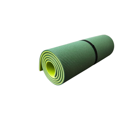 Полифоам къмпинг матрак, двуслоен зелено-зелен