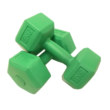 PVC ръчни гири, шестоъгълни 2x3 кг SPARTAN