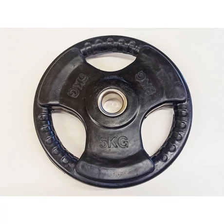 Тежестен диск, 31 мм, гумиран, 5 кг S-SPORT