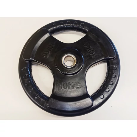 Тежестен диск, 31 мм, гумиран, 10 кг S-SPORT