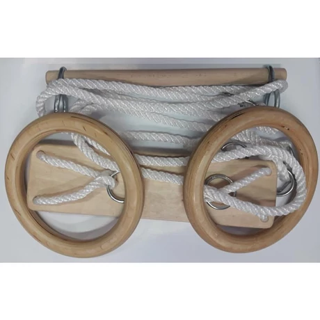 Гимнастически комплект с пръстени за възрастни, дървен S-SPORT