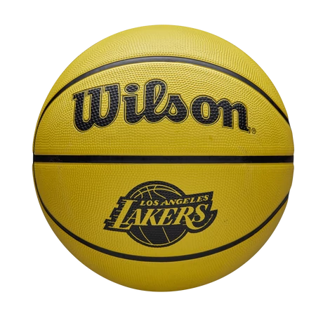 Баскетболна топка за открито, размер 5 - WILSON NBA TEAM TRIBUTE SOLID - LOS ANGELES LAKERS