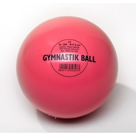 Гимнастическа / ритмична топка розова 17,5 см PLASTO