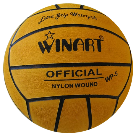 Топка за водна топка, размер 5, жълта WINART