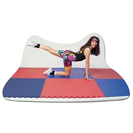 Пъзел татами спортна постелка 100x100x2 см LEE червено-синя – S-Sport