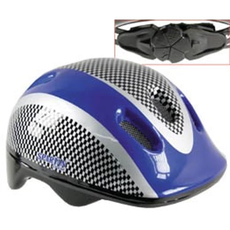 Защитна каска размер M SPARTAN EASY BIKER BLUE