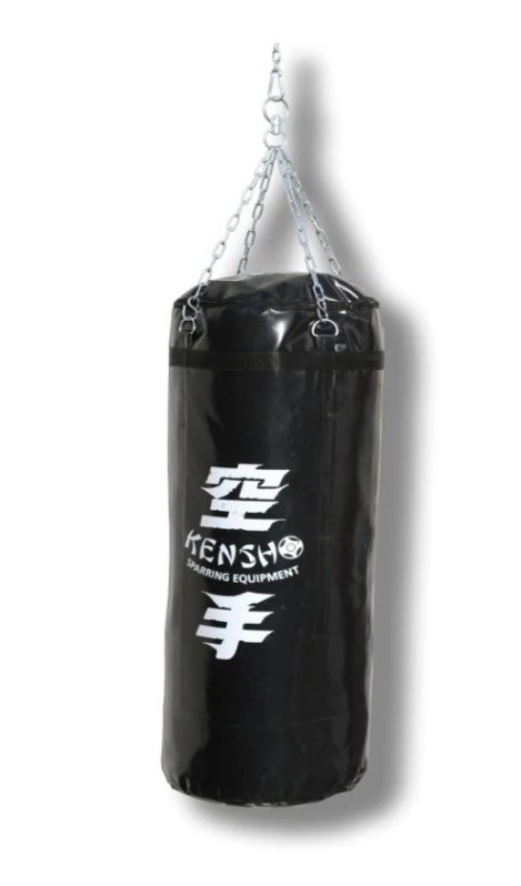 Боксов чувал, черен, изкуствена кожа 80x30 см KENSHO