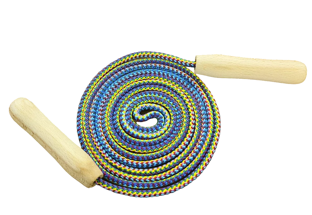 Въже за скачане, 2 м, цветно S-SPORT