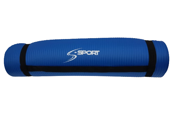S-SPORT Йога постелка / фитнес постелка, дебела, синя