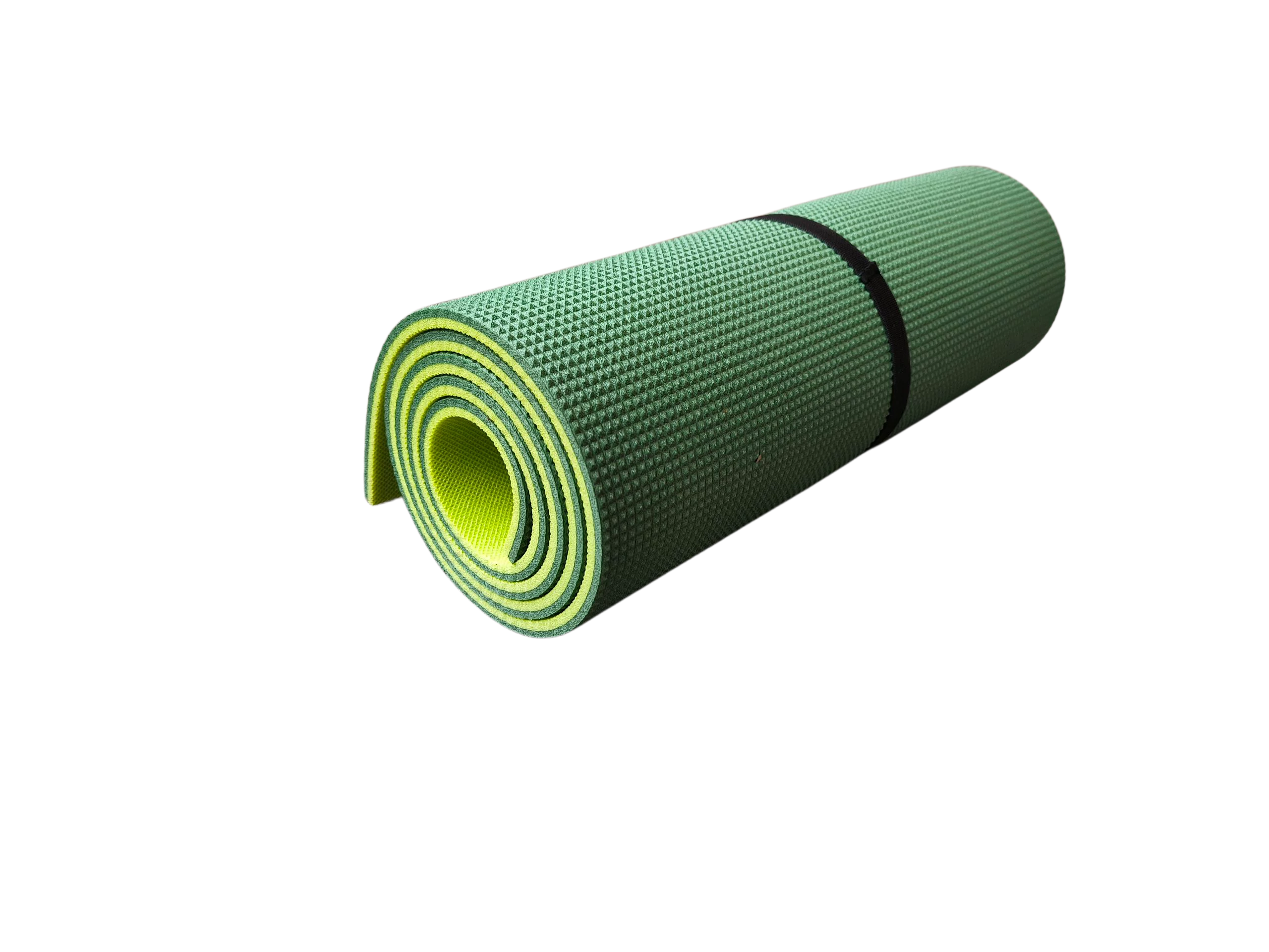 Полифоам къмпинг матрак, двуслоен зелено-зелен