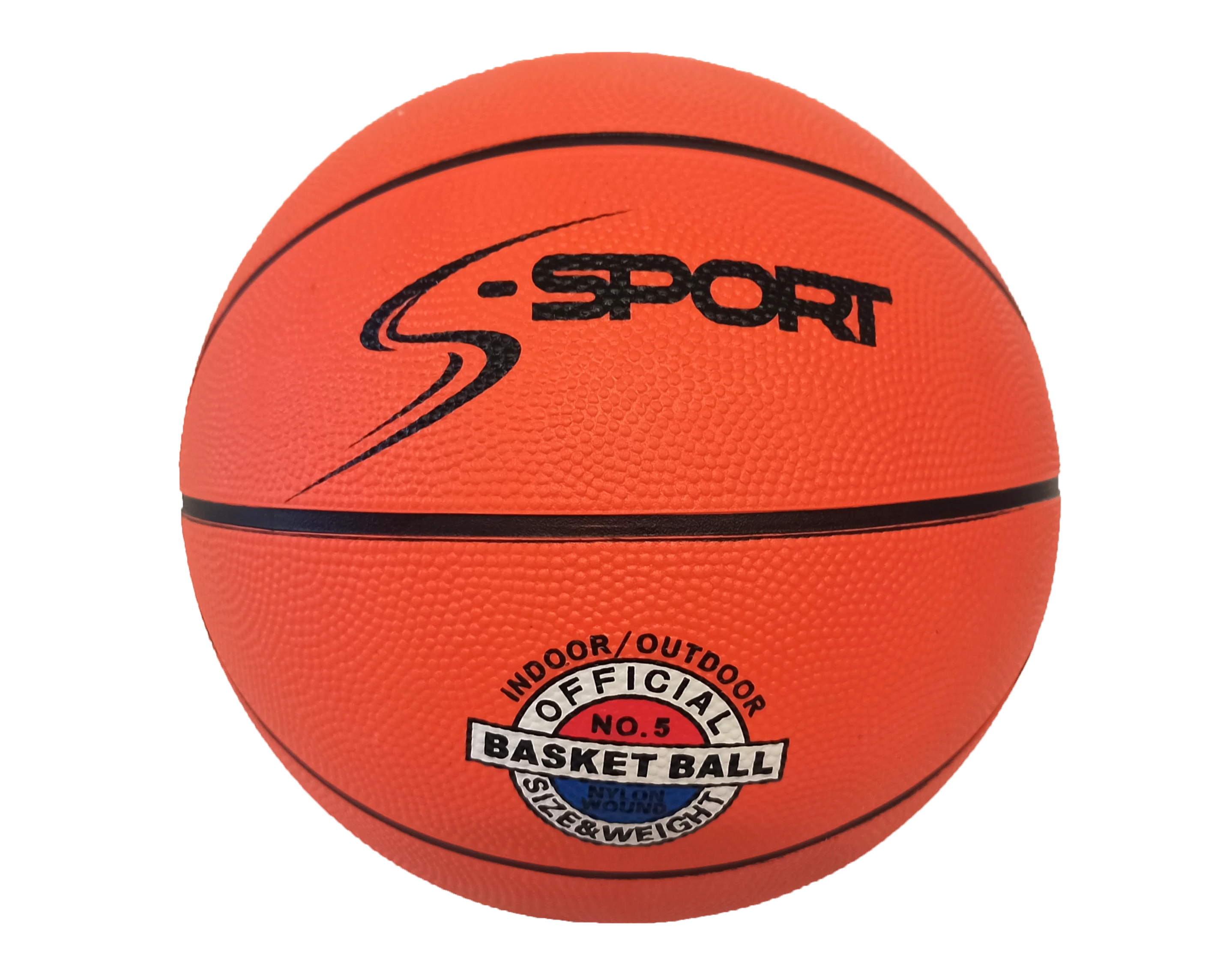 Гумена баскетболна топка, размер 5, S-SPORT TRADITION