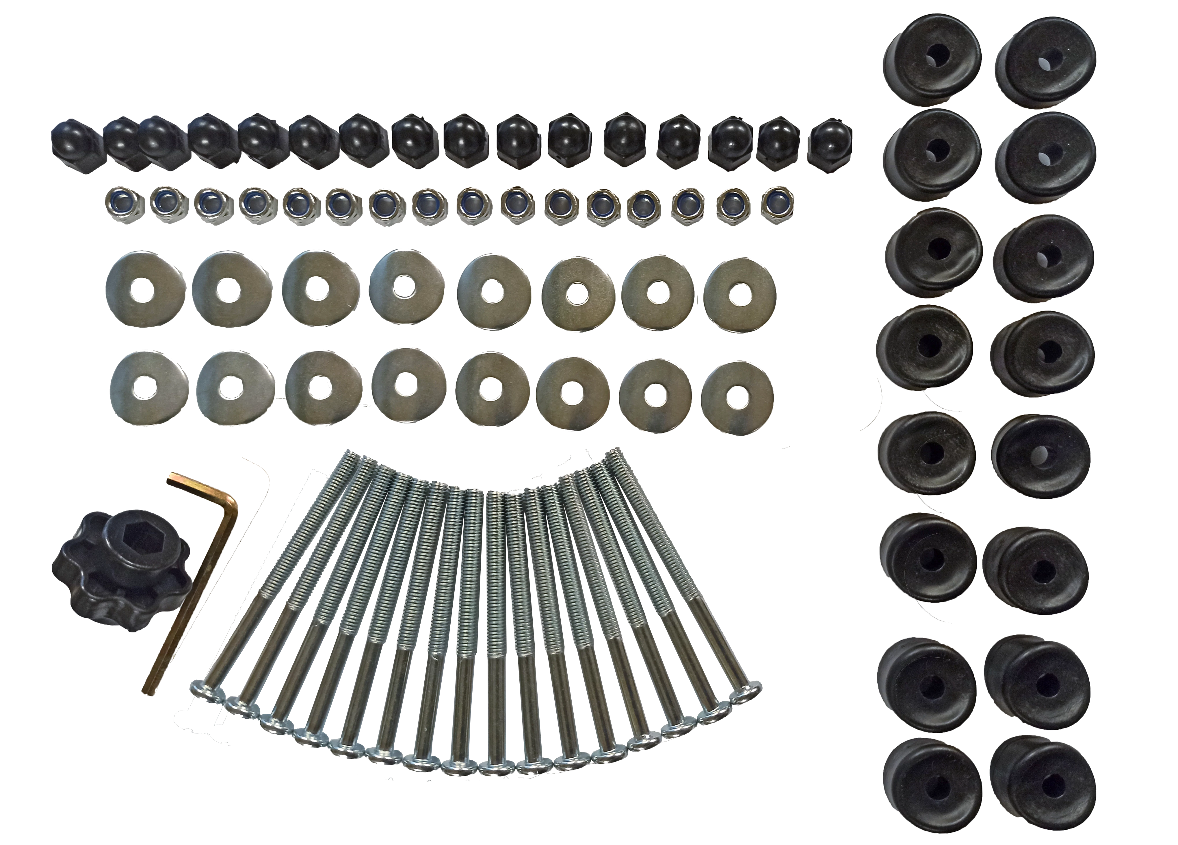 Комплект фиксиращи винтове за стълб на батут, 16 бр. S-SPORT