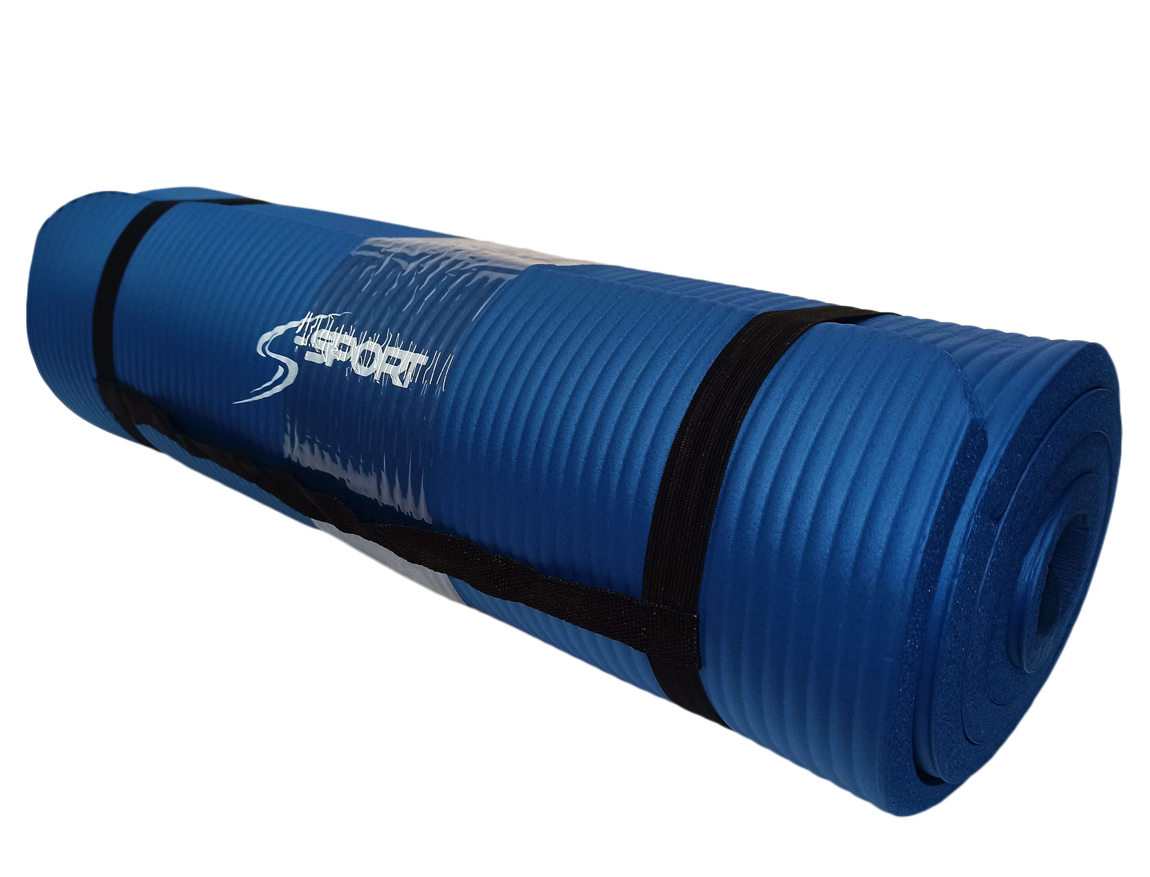 S-SPORT постелка за йога / фитнес постелка, екстра дебела, синя